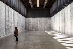 Beautiful artistic intervention inside hangar 16 at the former Slaughterhouse in Madrid