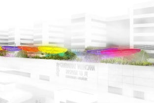 Rica’s design for Juegaterapia’s playground on the roof of La Fe Hospital in Valencia, Spain breaks ground.